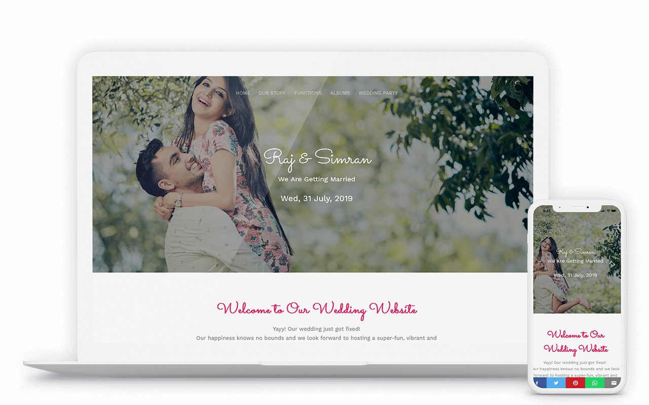 Create Wedding Website